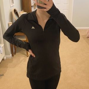 Black Adidas quarter zip